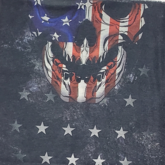 Skull Flag Face Cover Stretchy Multifunctional - Picture 7 of 7